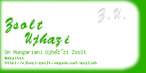 zsolt ujhazi business card